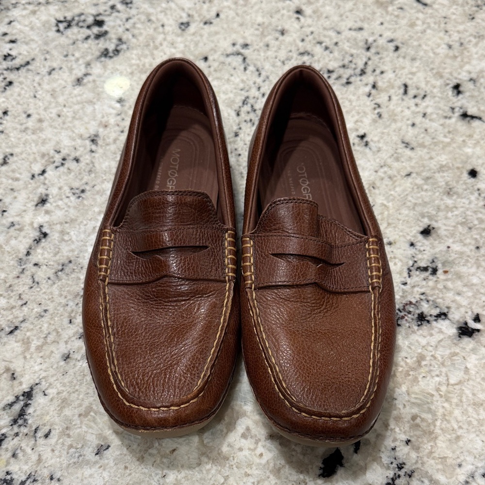 Cole Haan Chestnut Leather Slip-On Loafers